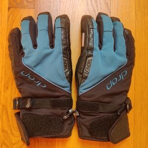 Drop Black and Blue Winter Gloves